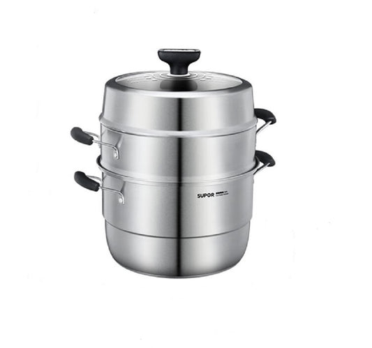  Non-Stirring 3-Layer Stainless Steel Multi-Bottom Steamer