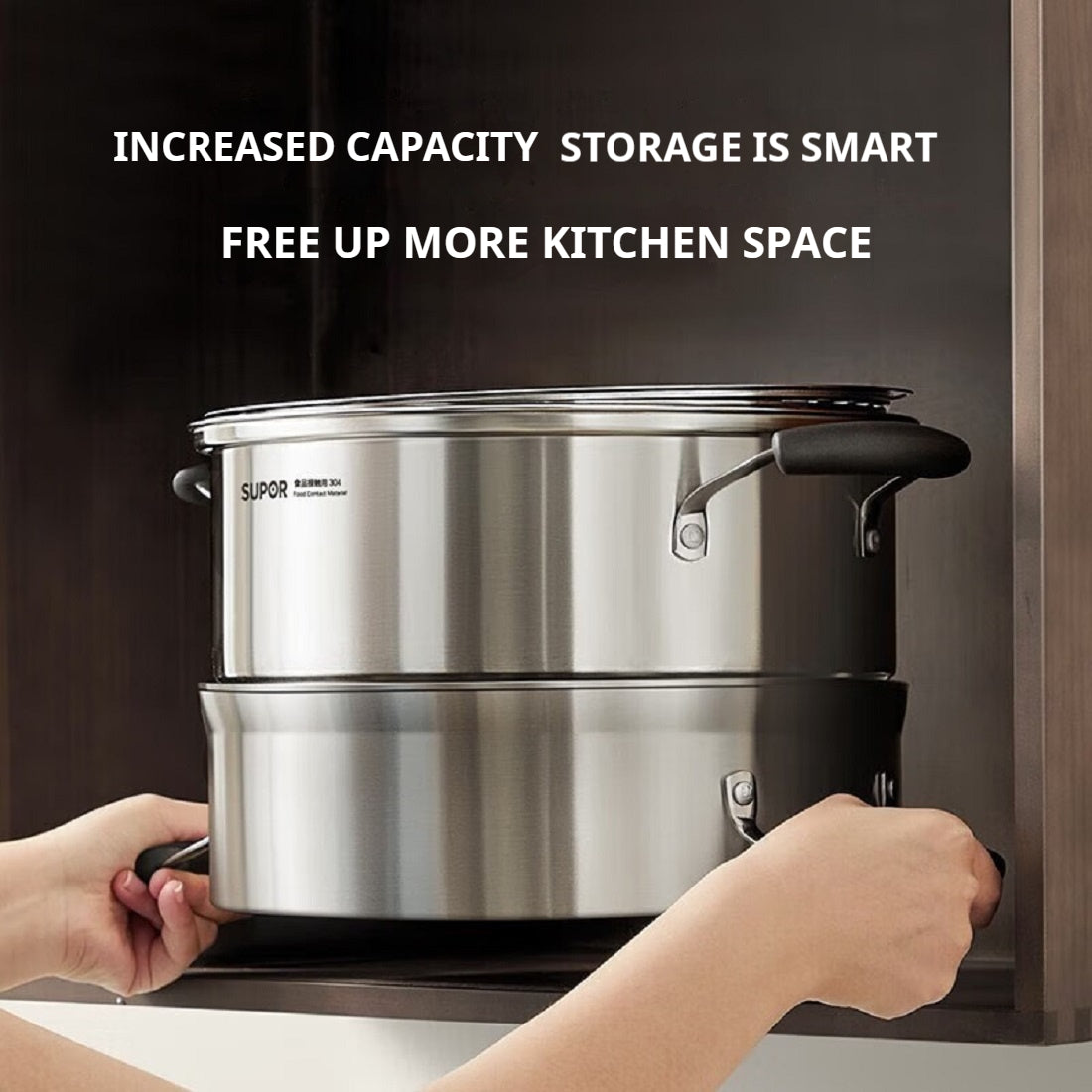 SUPOR  Non-Stirring 3-Layer Stainless Steel Multi-Bottom Steamer